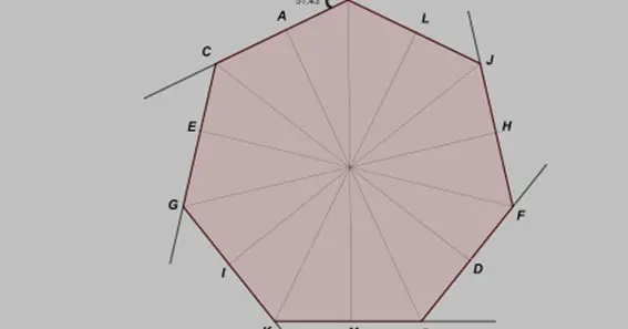 abcdefg is a regular heptagon of side 1001