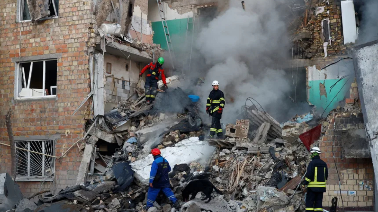 Ukraine Mourns as Russia Launches Second-Biggest Air Attack