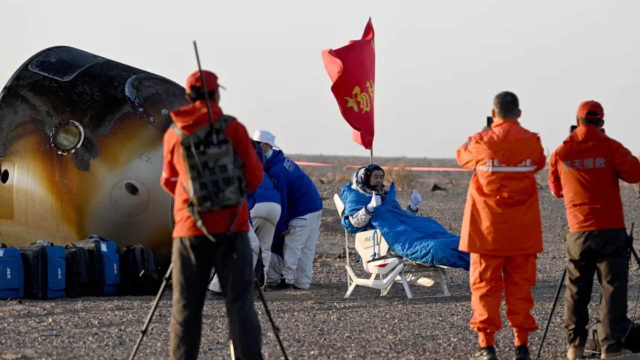 Chinese Astronauts, A Harrowing Return After Space Debris Damage Prolongs Their Mission