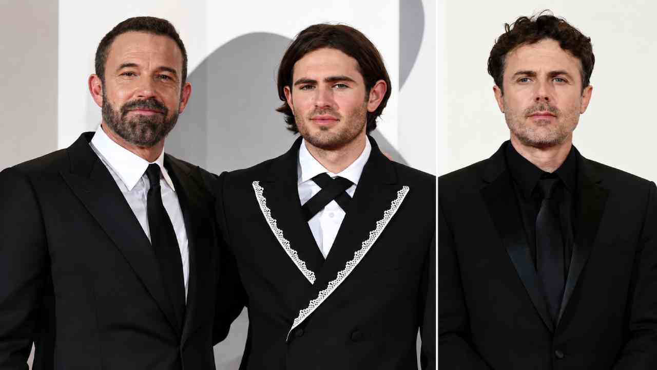 Casey Affleck and Son Indiana Share Rare Red Carpet Moment in Venice